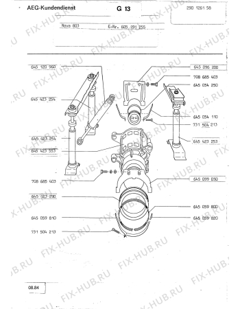 Взрыв-схема посудомоечной машины Aeg LAVNOVA 803 - Схема узла Section4